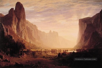 Albert Bierstadt œuvres - Regardant vers le bas YosemiteValley Albert Bierstadt